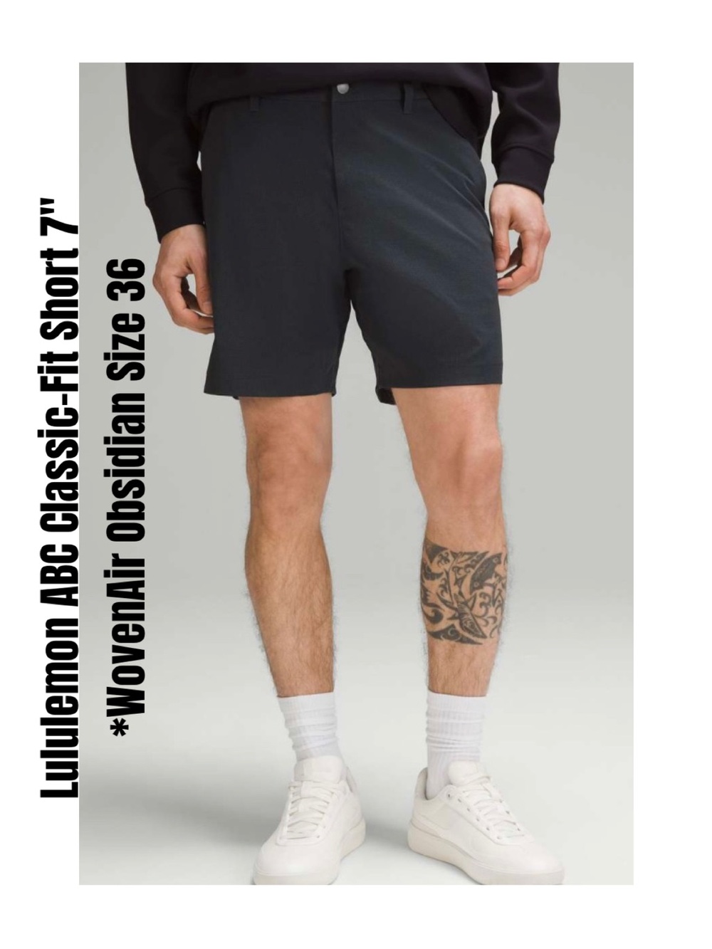 Lululemon ABC Classic-Fit Short 7"
*WovenAir Obsidian Size 36